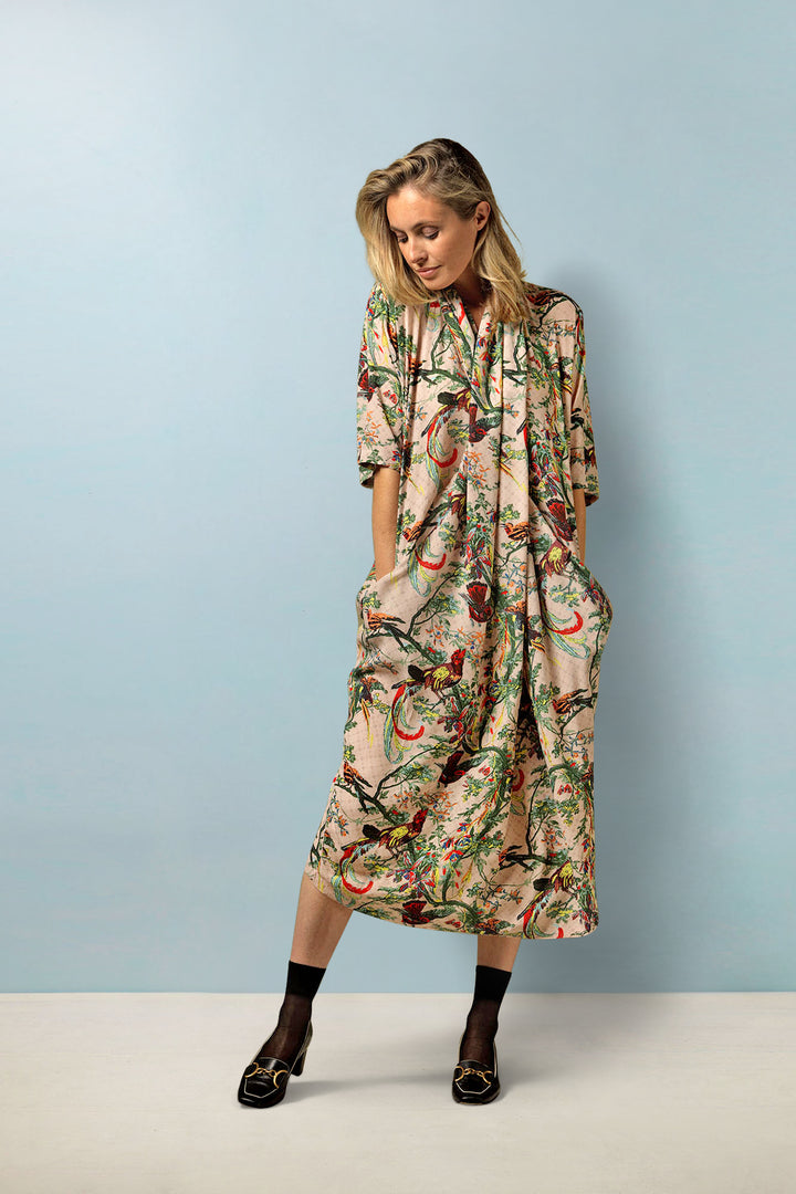 Chinoiserie Pink Rachel Dress