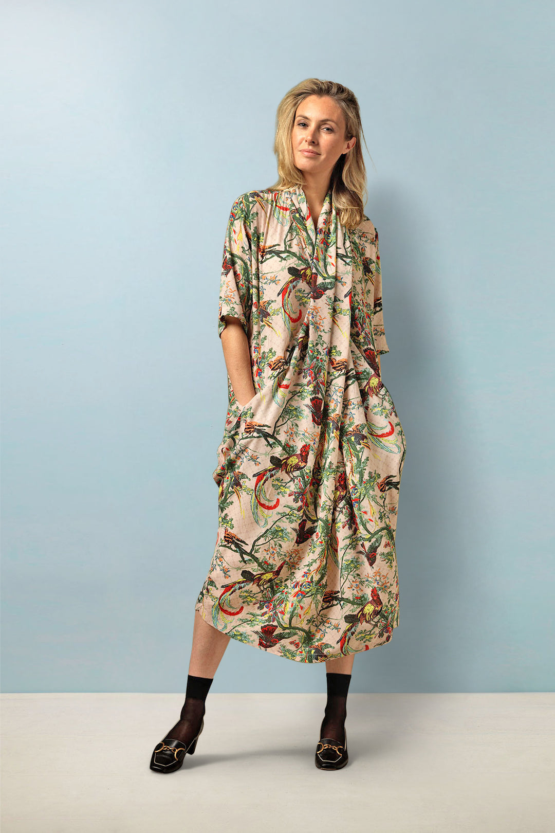 Chinoiserie Pink Rachel Dress