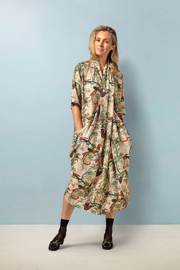 Chinoiserie Pink Rachel Dress