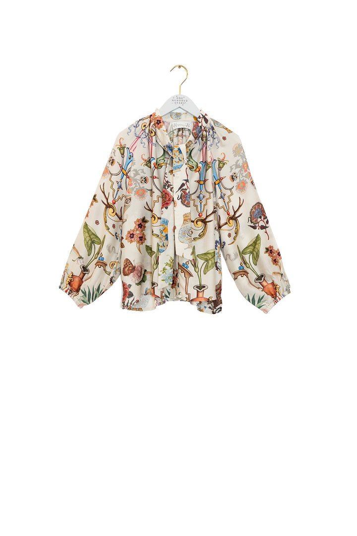 Cornucopia Ivory PussyBow Blouse