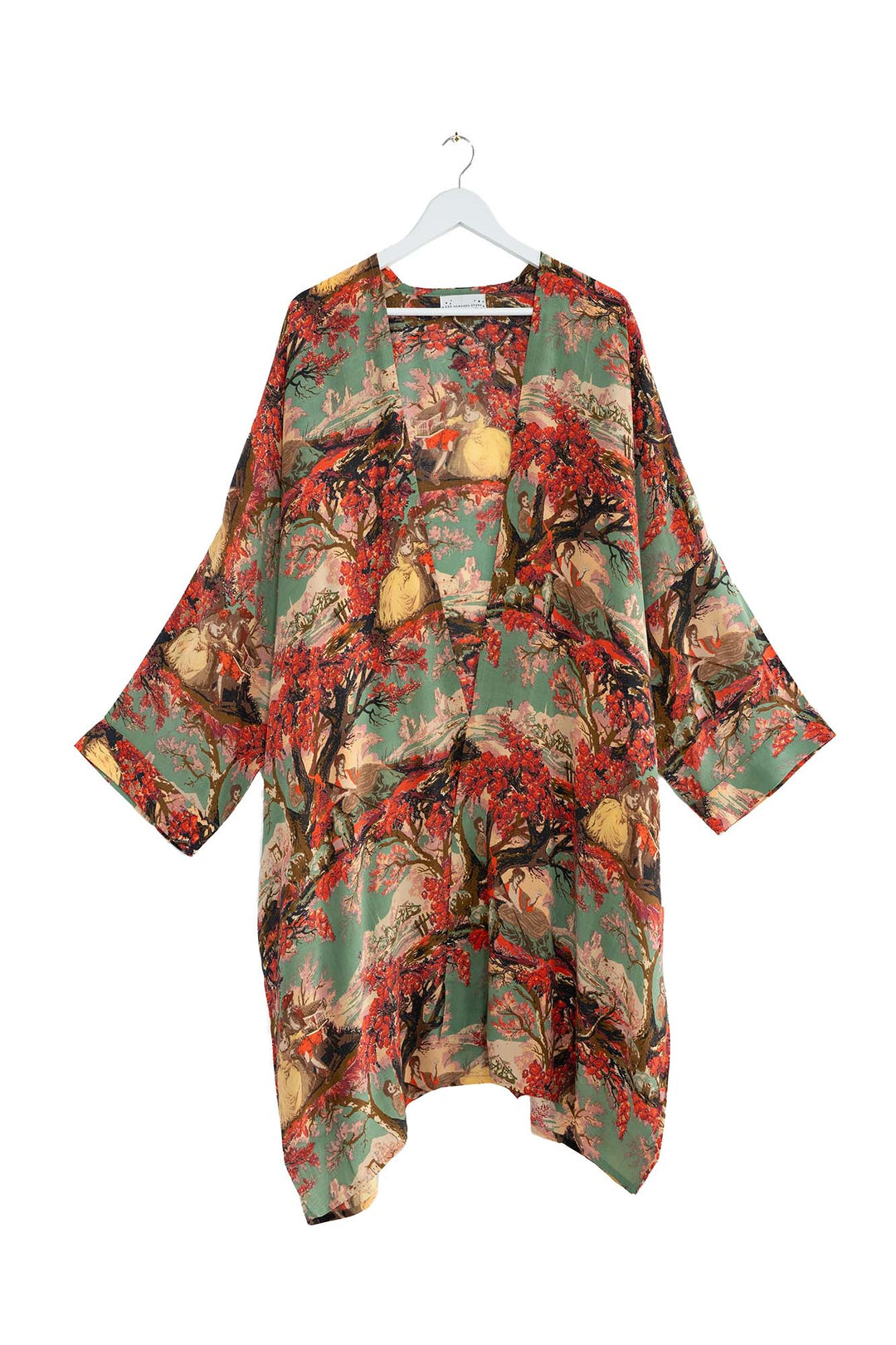 Country Toile Berry Grande Kimono
