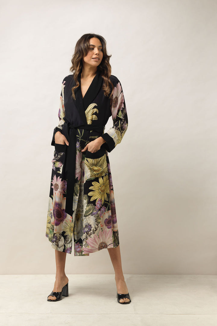 Daisy Black Crepe Gown