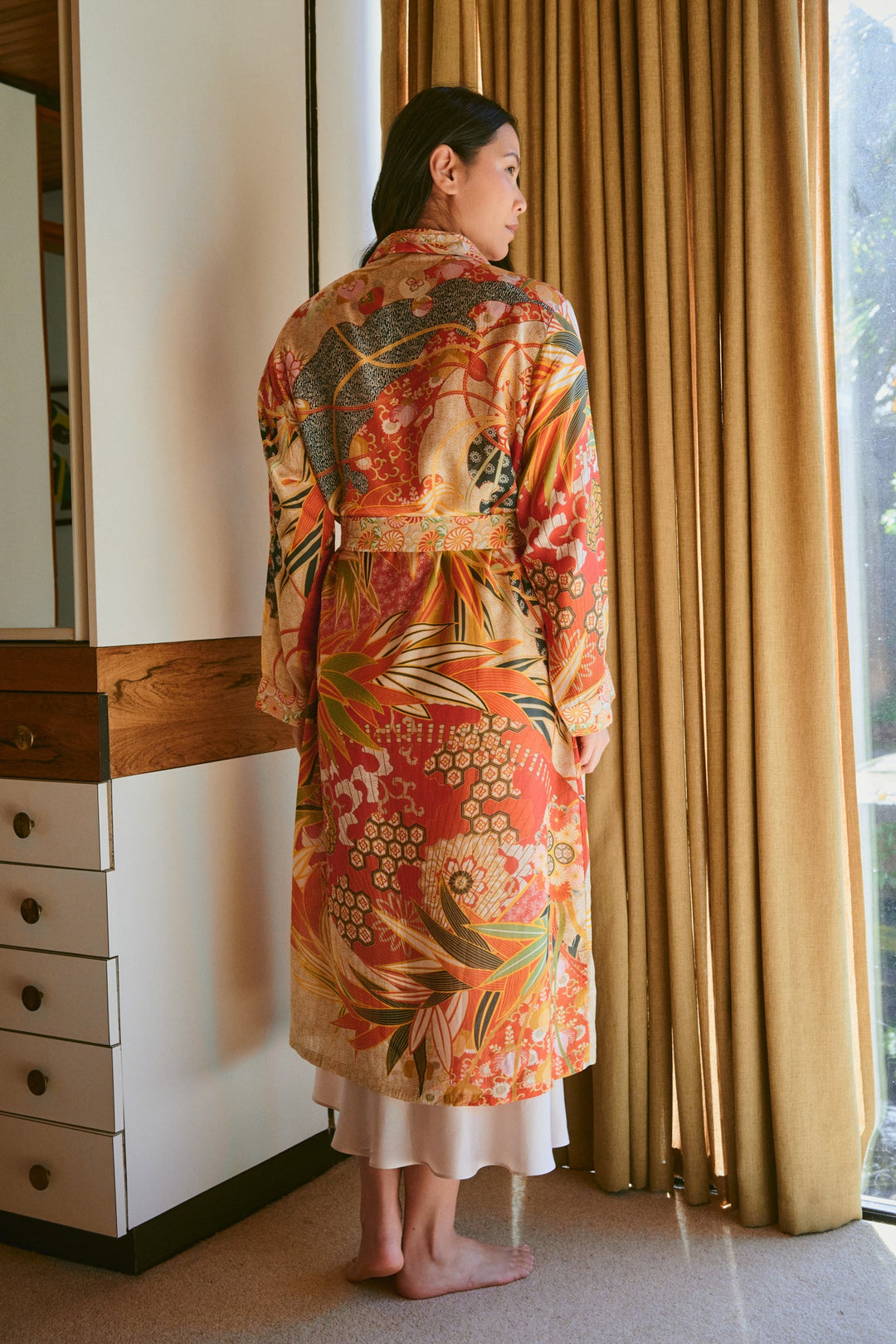 Fans Scarlet Gown