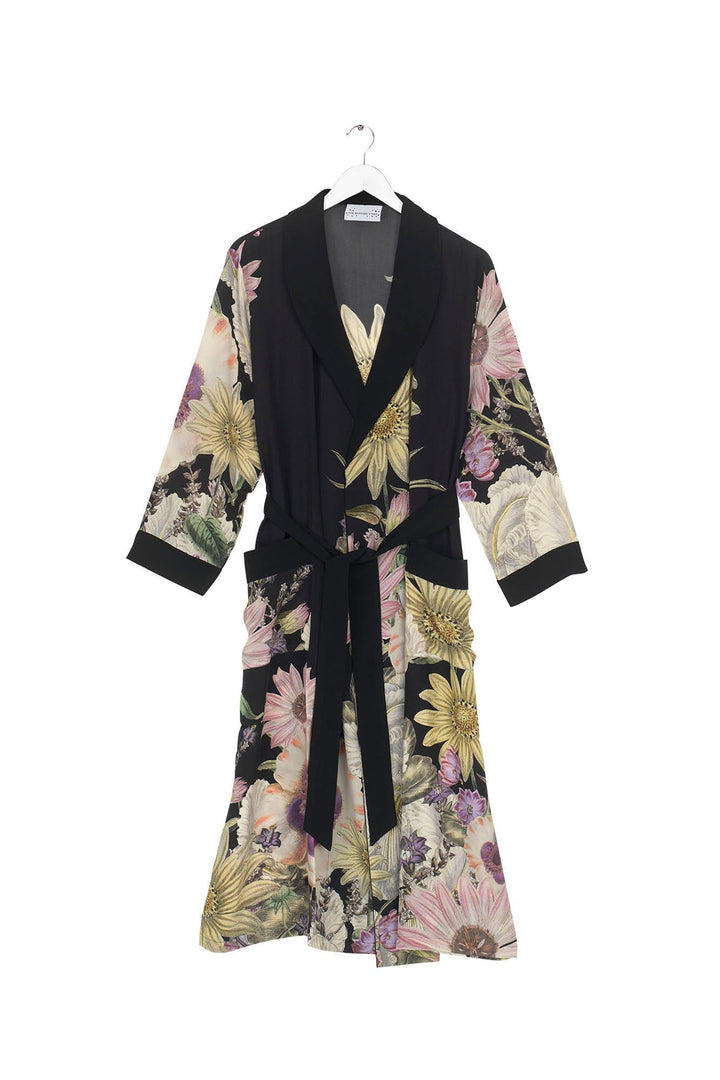 Daisy Black Crepe Gown