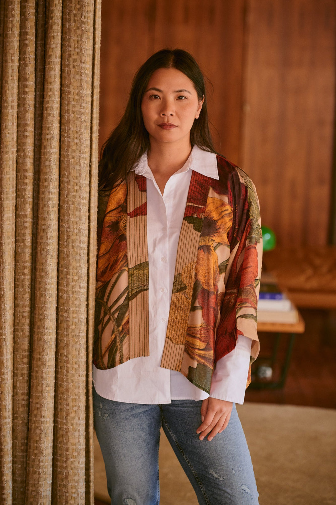 Nasturtium Fawn Kimono