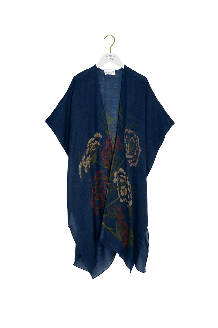 Parsley Seed Navy Wool Throwover