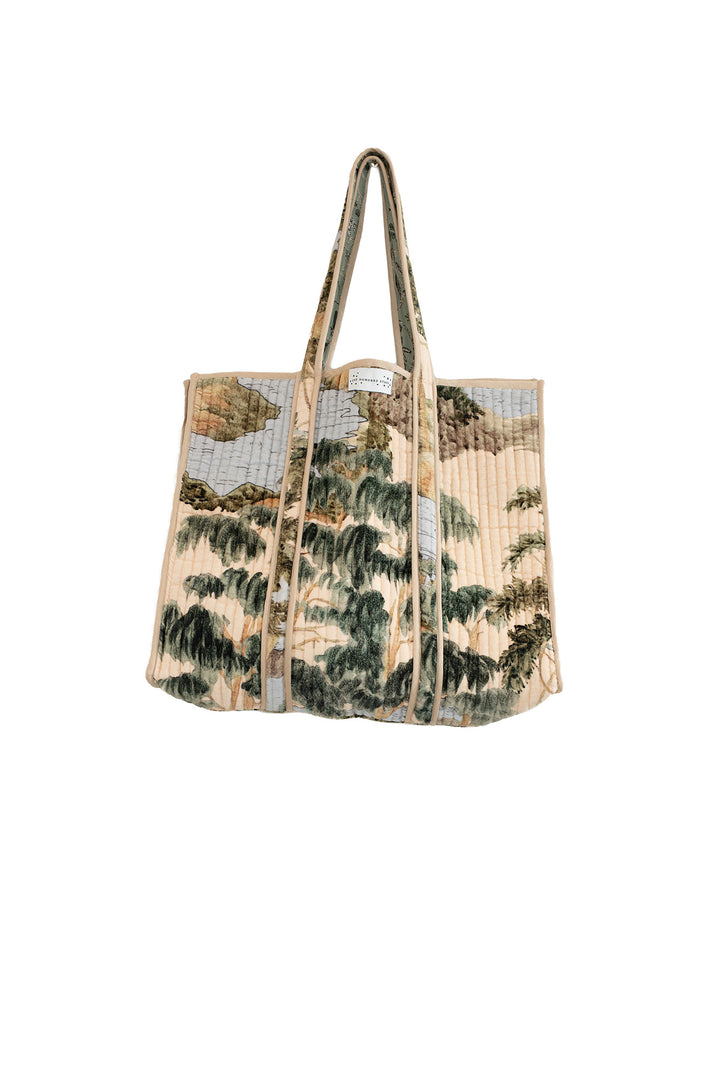 Rivers and Trees Velvet Tote Bag