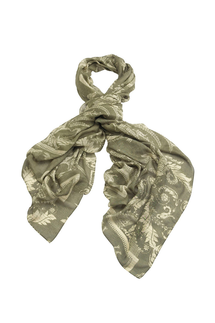 Vintage Damask Sage Scarf