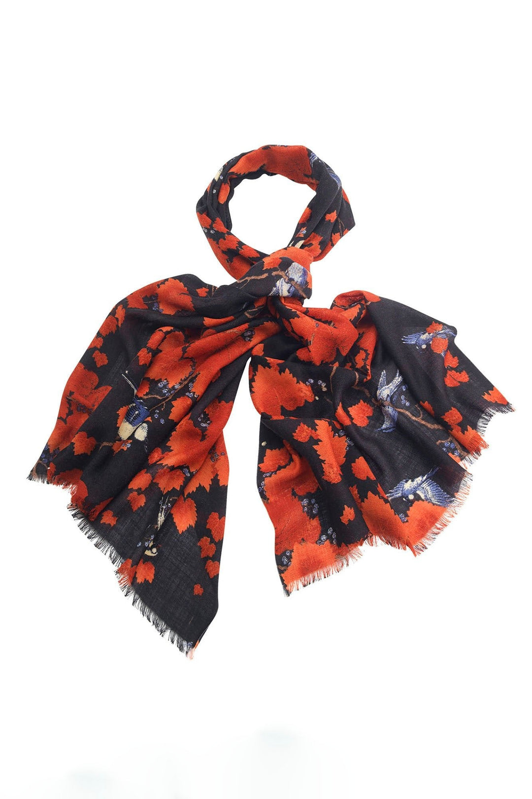 Acer Black Wool Scarf - One Hundred Stars