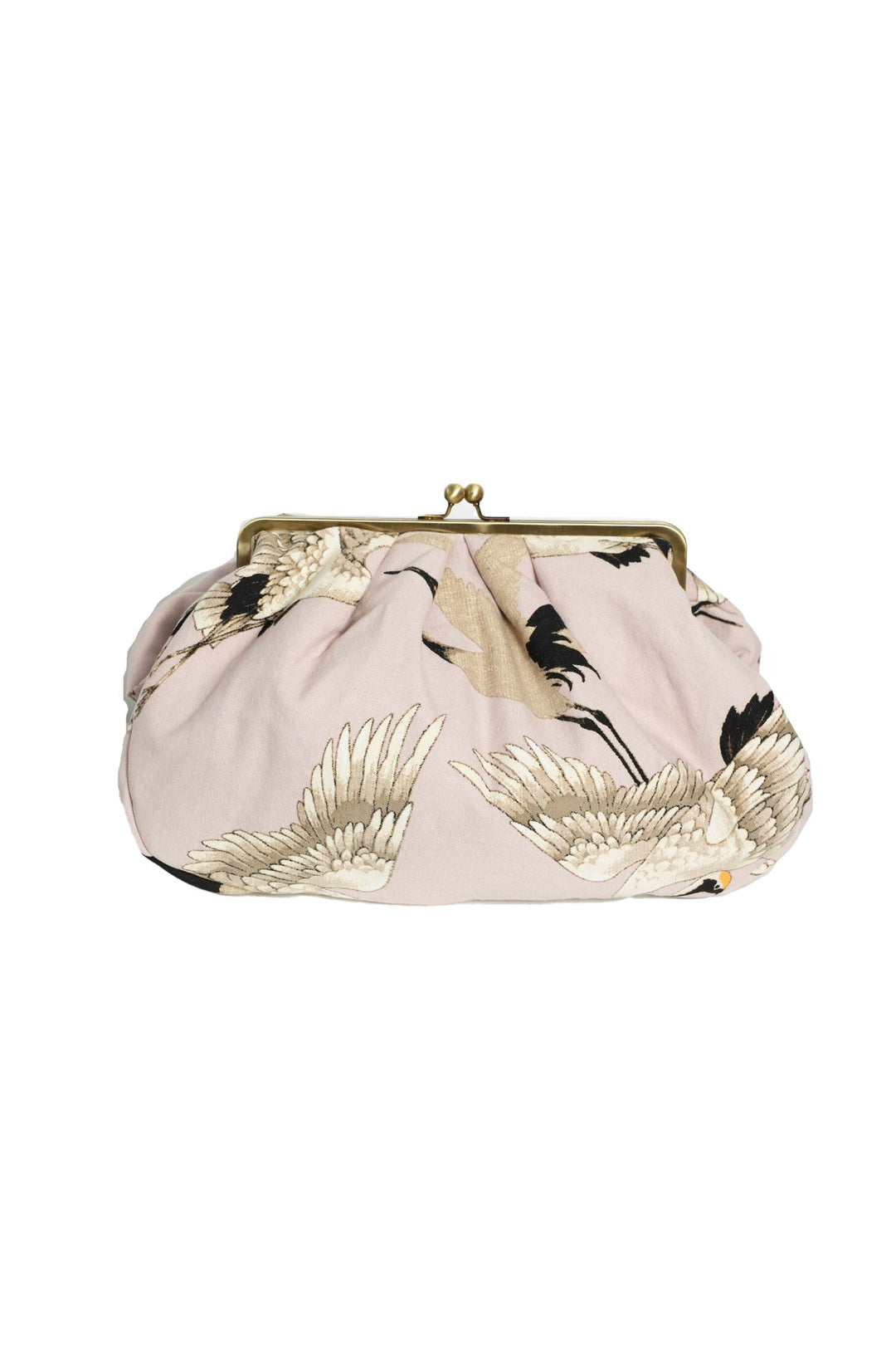 Stork Plaster Pink Kiss Lock Clutch Bag