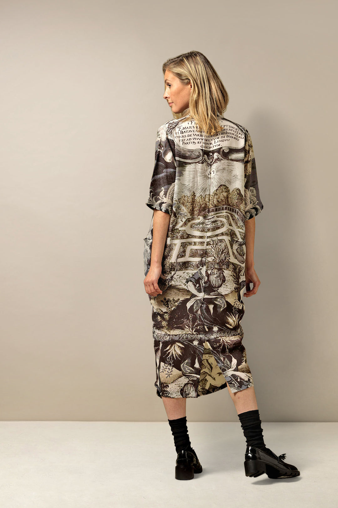 Sunburst Grey Rachel Dress