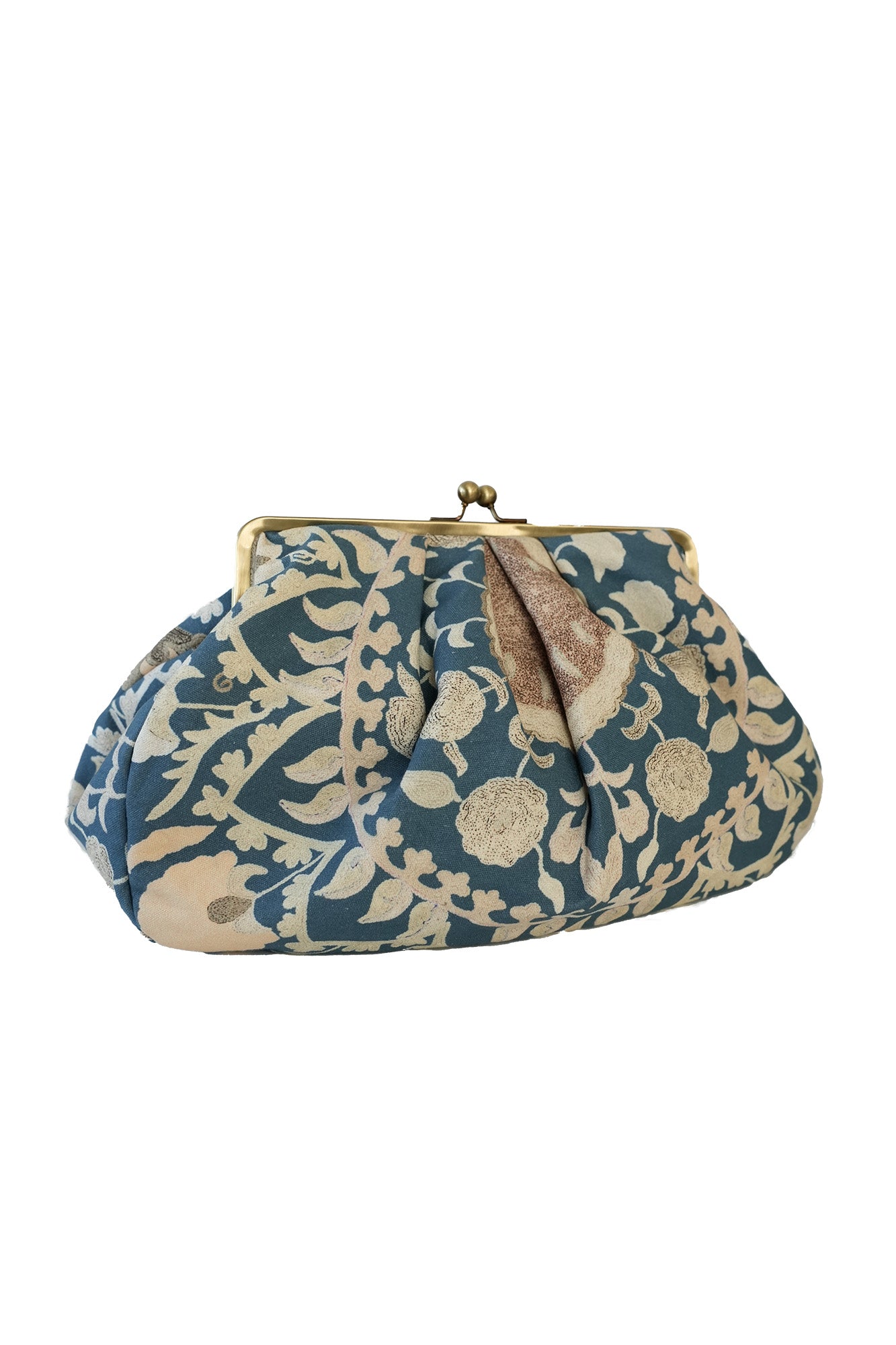 Susani Blue Kiss Lock Clutch Bag – One Hundred Stars USA