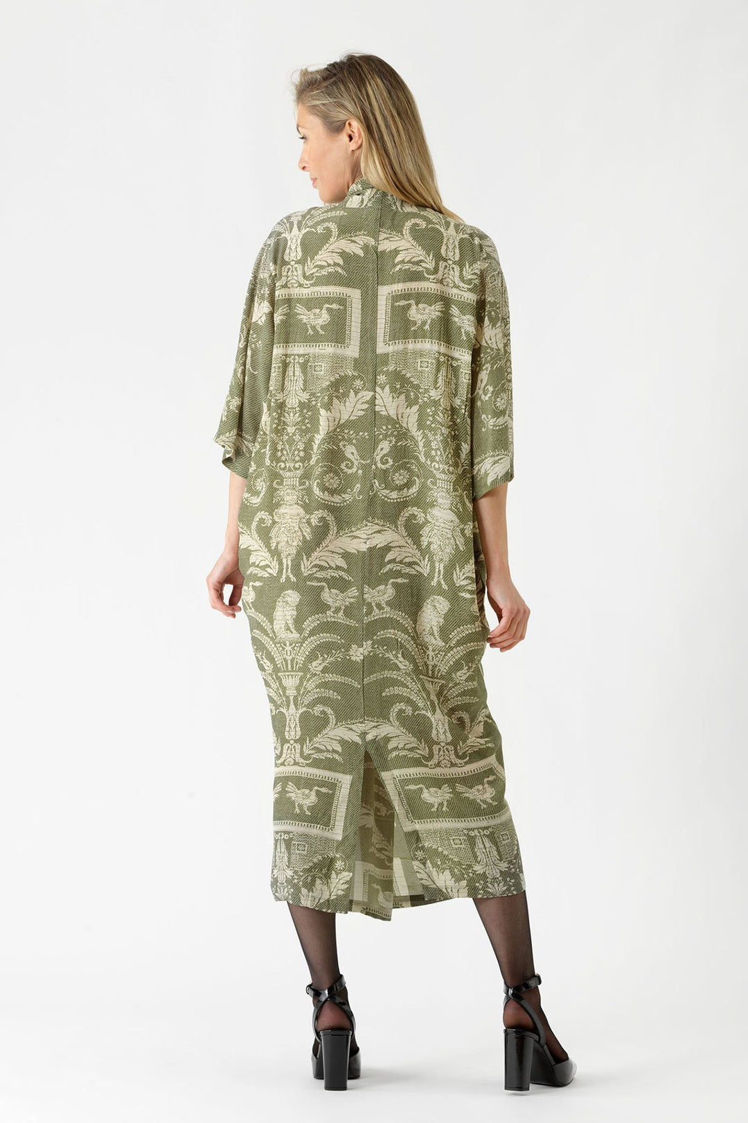 Vintage Damask Sage Rachel Dress