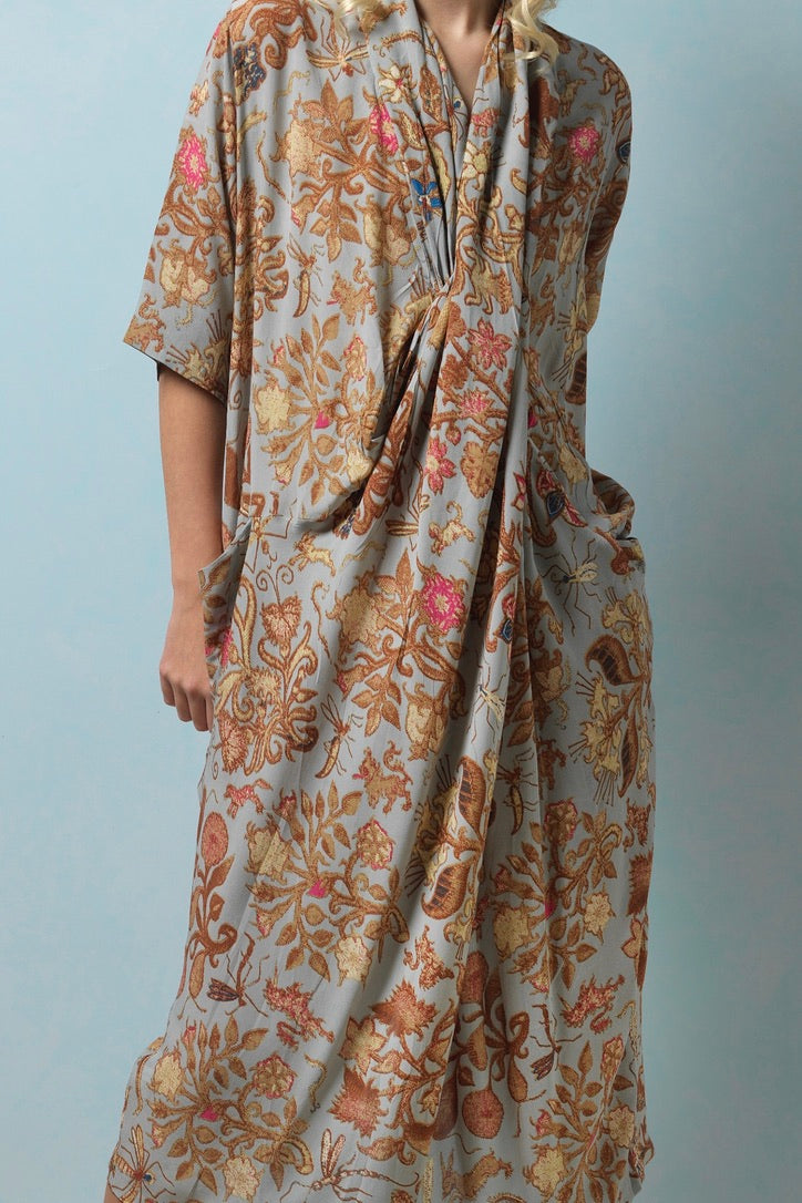 Tudor Rose Grey Rachel Dress