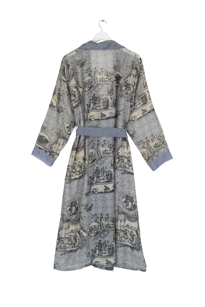 Ancient Columns Charcoal Gown