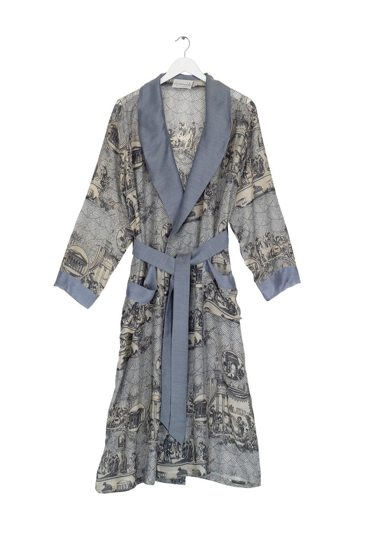 Ancient Columns Charcoal Gown