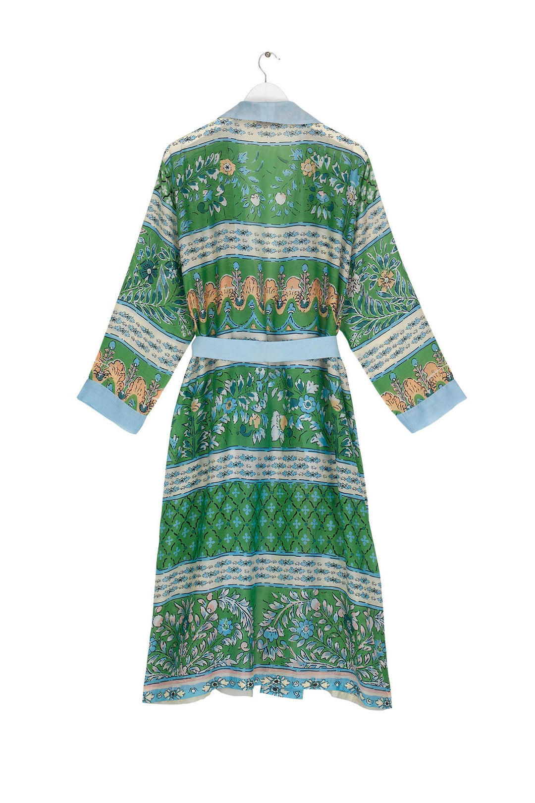 Folk Flowers Green Gown