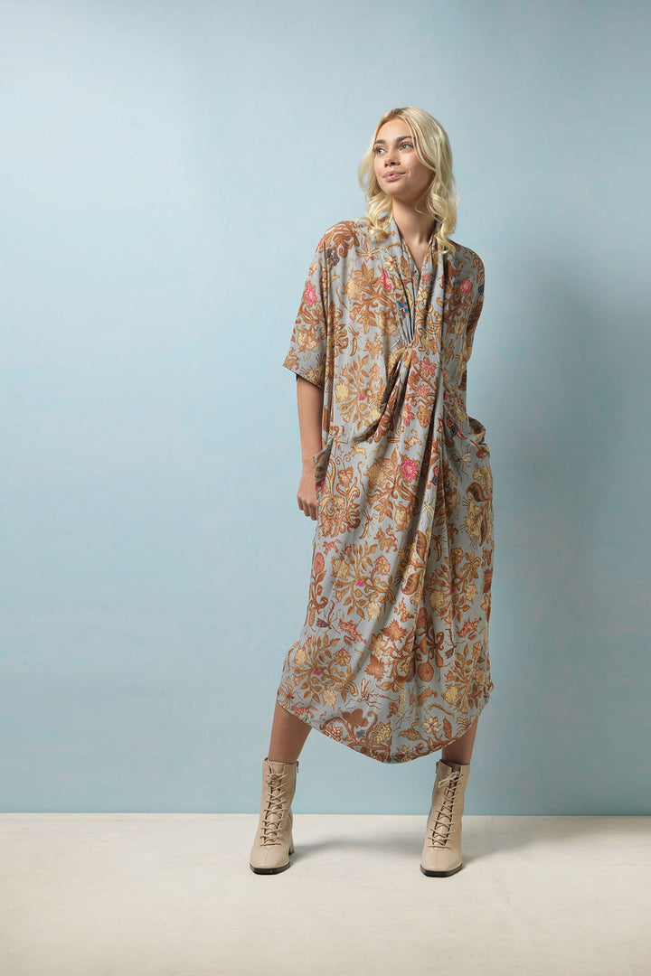 Tudor Rose Grey Rachel Dress