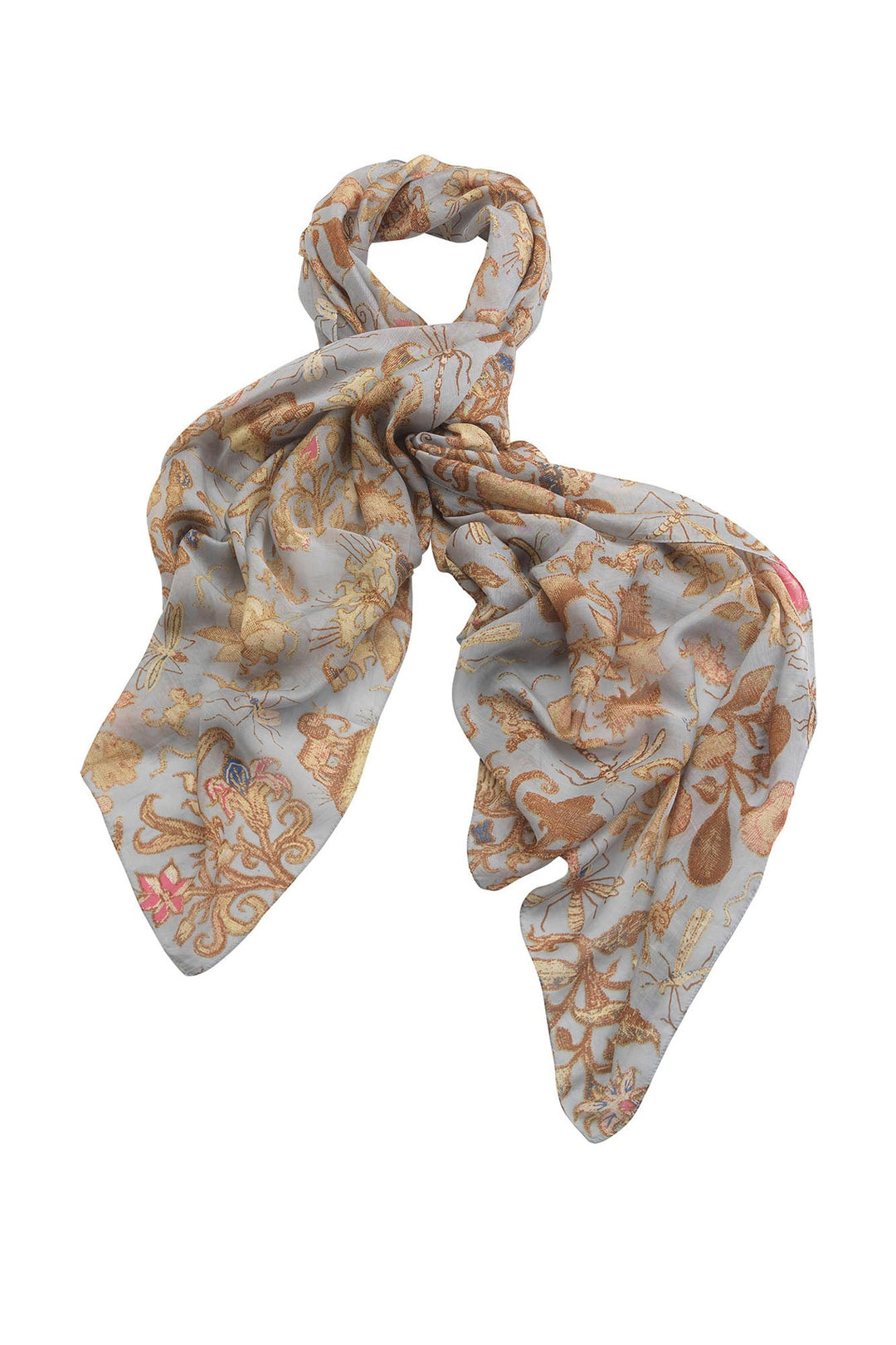 Tudor Rose Grey Scarf