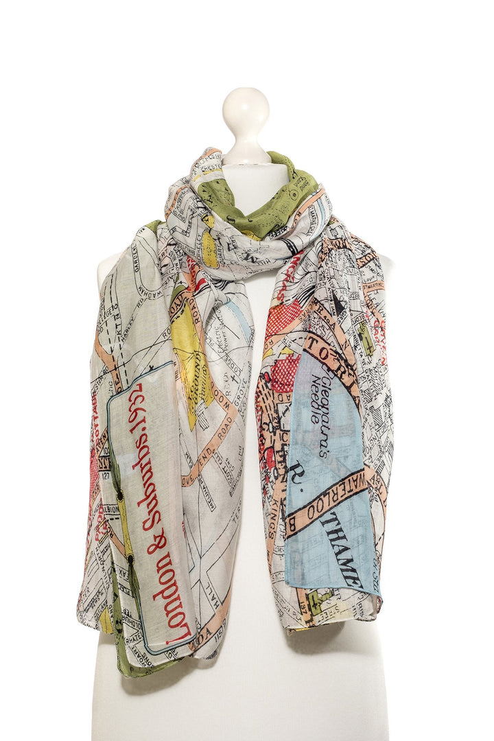 London Map Scarf