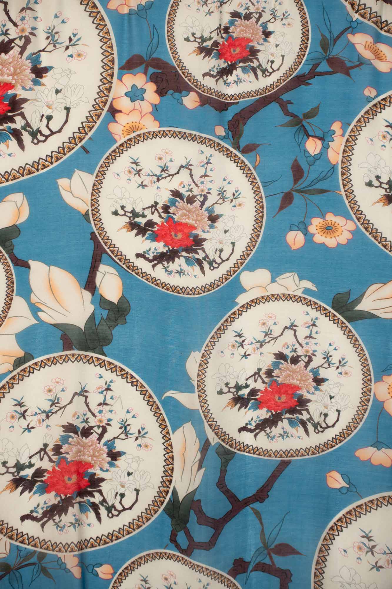 Magnolia Plates Blue
