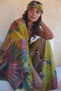 Crane Olive Scarf