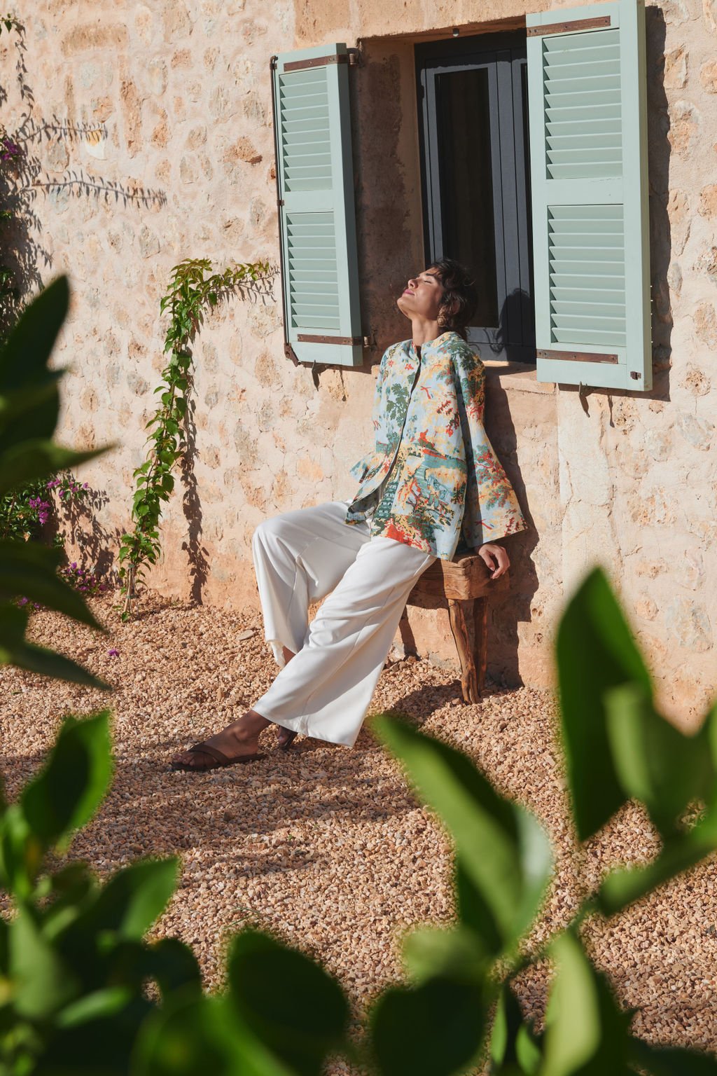 China Tree Aqua Summer Jacket