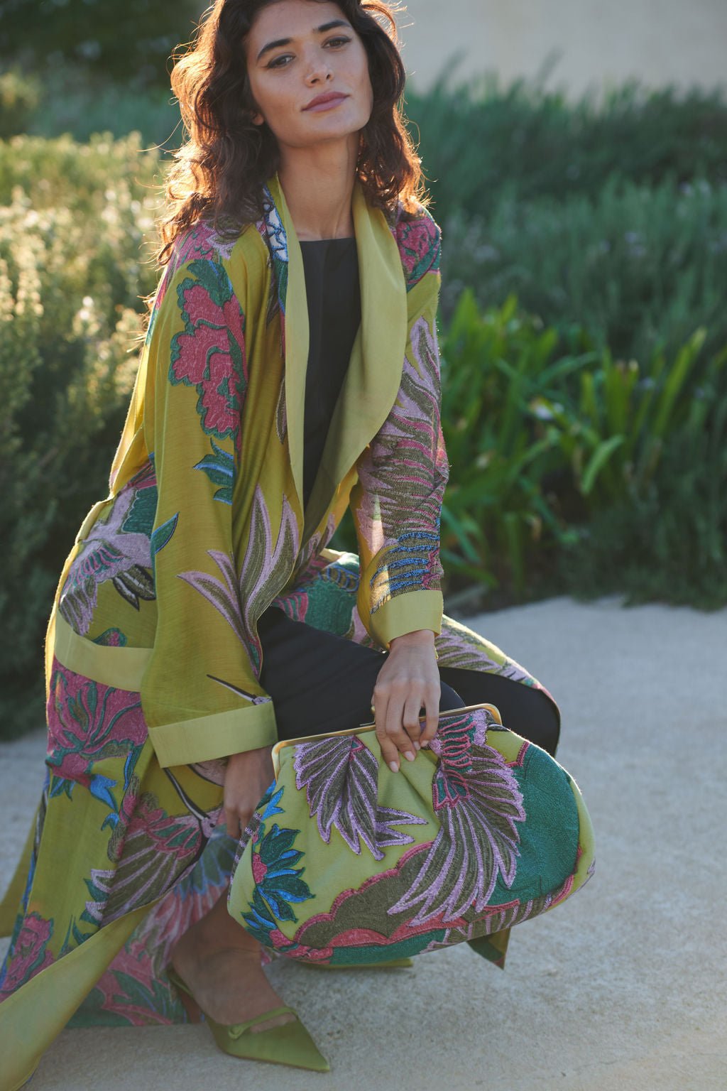 Crane Olive Kiss Lock Clutch Bag – One Hundred Stars USA