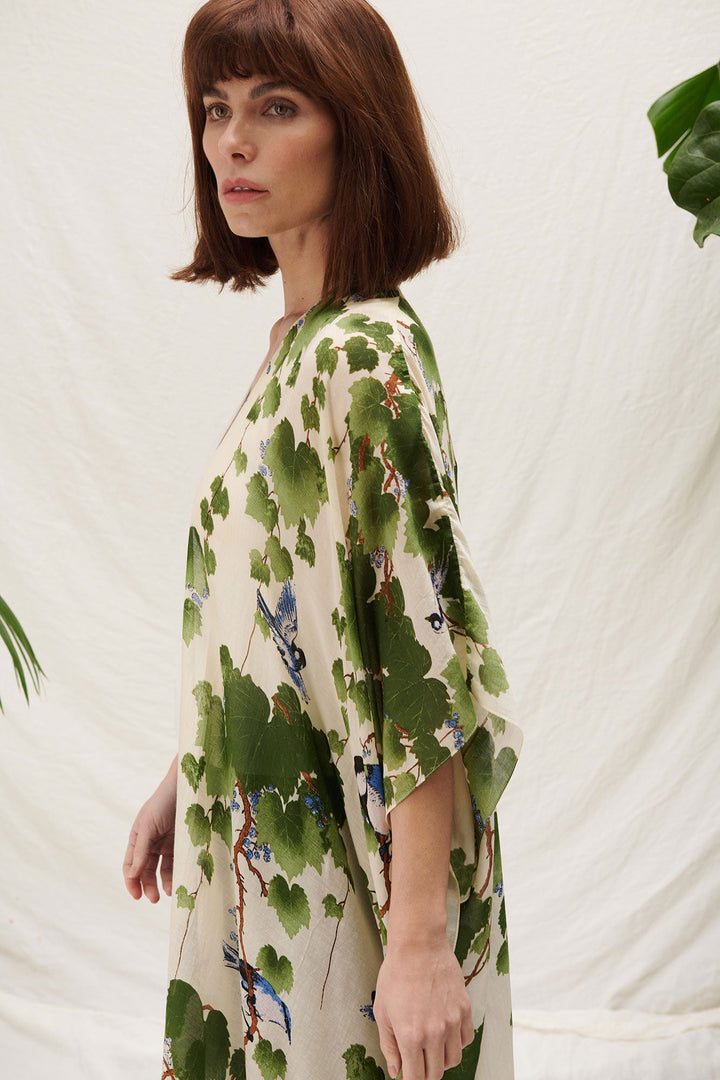 Japanese maple tree print wrap cover up by one hundred stars