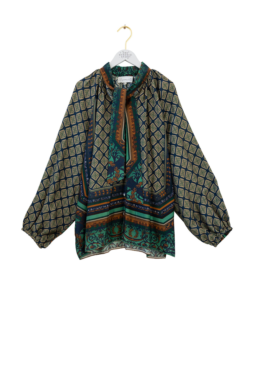 Amulet Emerald Pussybow Blouse