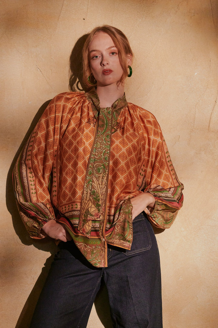 Amulet Gold Pussybow Blouse