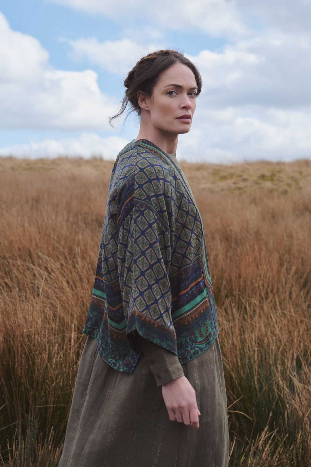 Amulet Emerald Wool Kimono