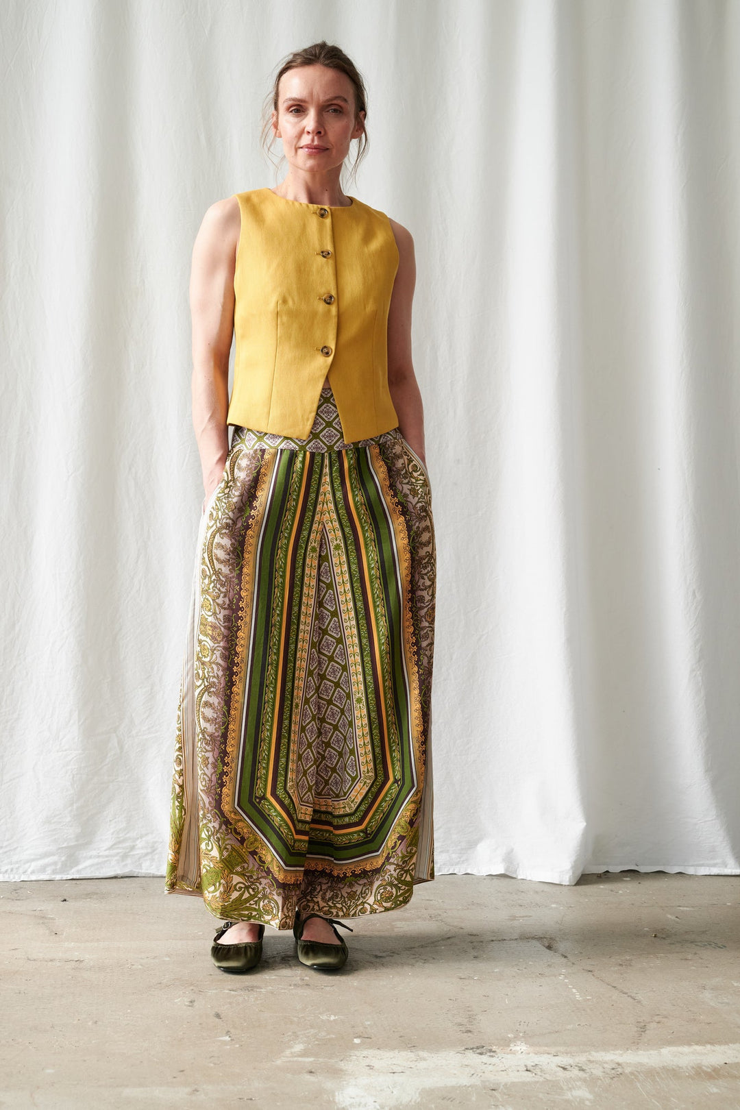 Amulet Green Palazzo Pants