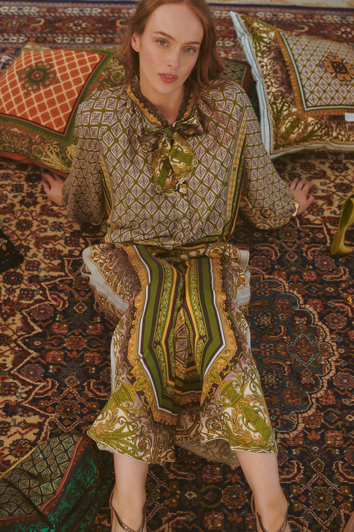 Amulet Green Palazzo Pants