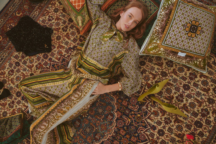 Amulet Green Palazzo Pants