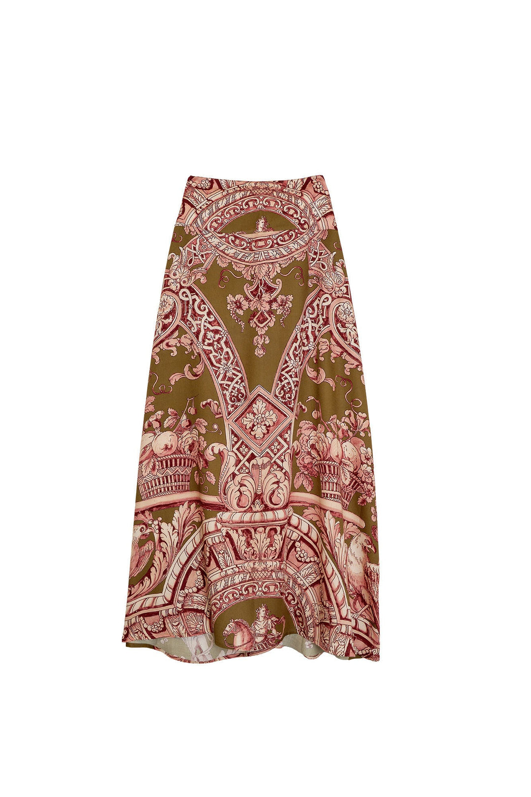 Angels Olive A-line Maxi Skirt