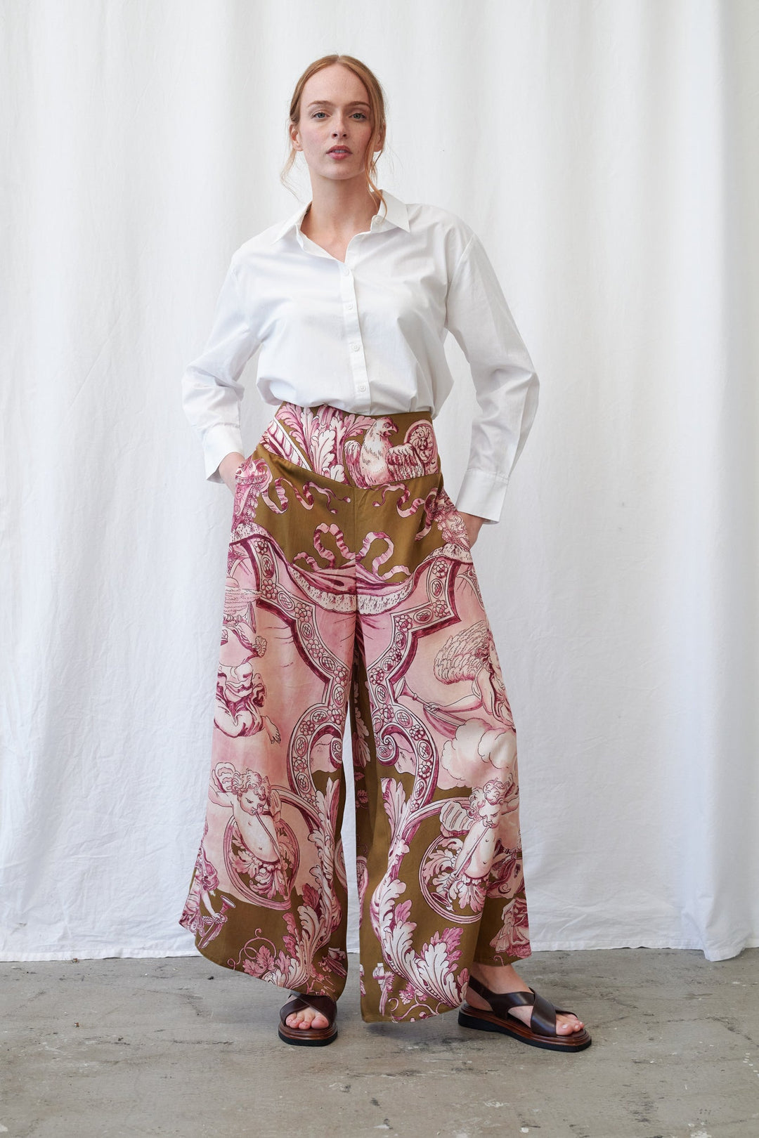 Angels Olive Palazzo Pants