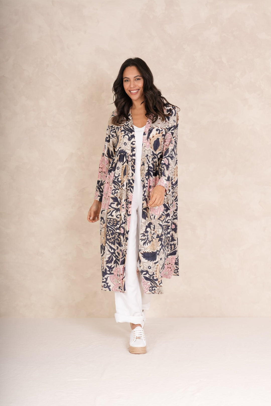 Block Taupe Duster Jacket