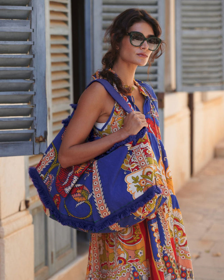 Carnival Cobalt Slouch Bag