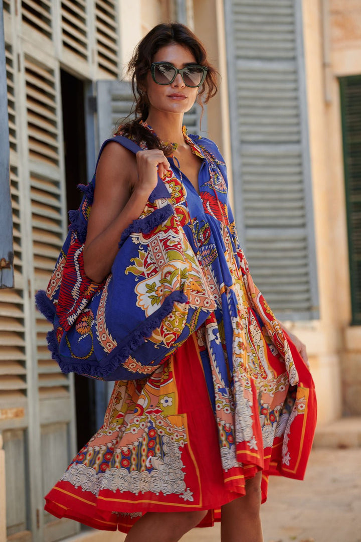 Carnival Cobalt Slouch Bag