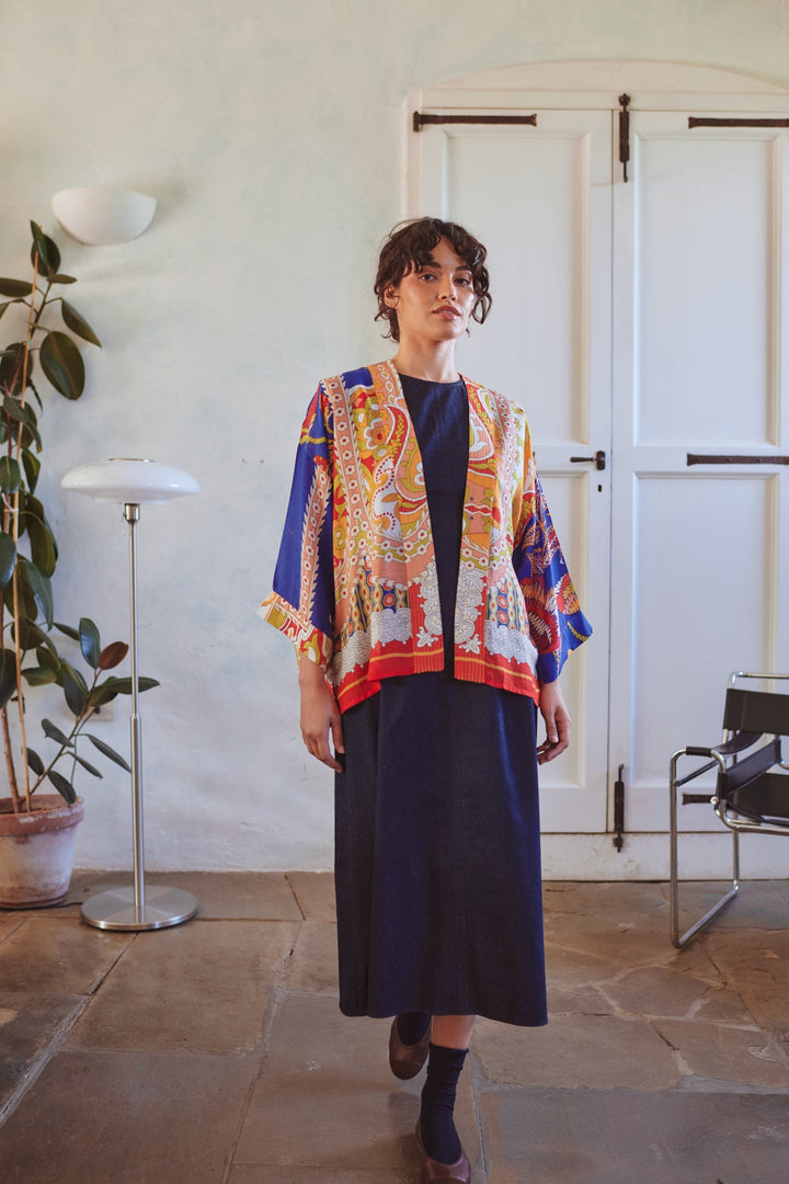 Carnival Cobalt Kimono