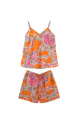 Cartouche Orange Cotton PJ Short Set