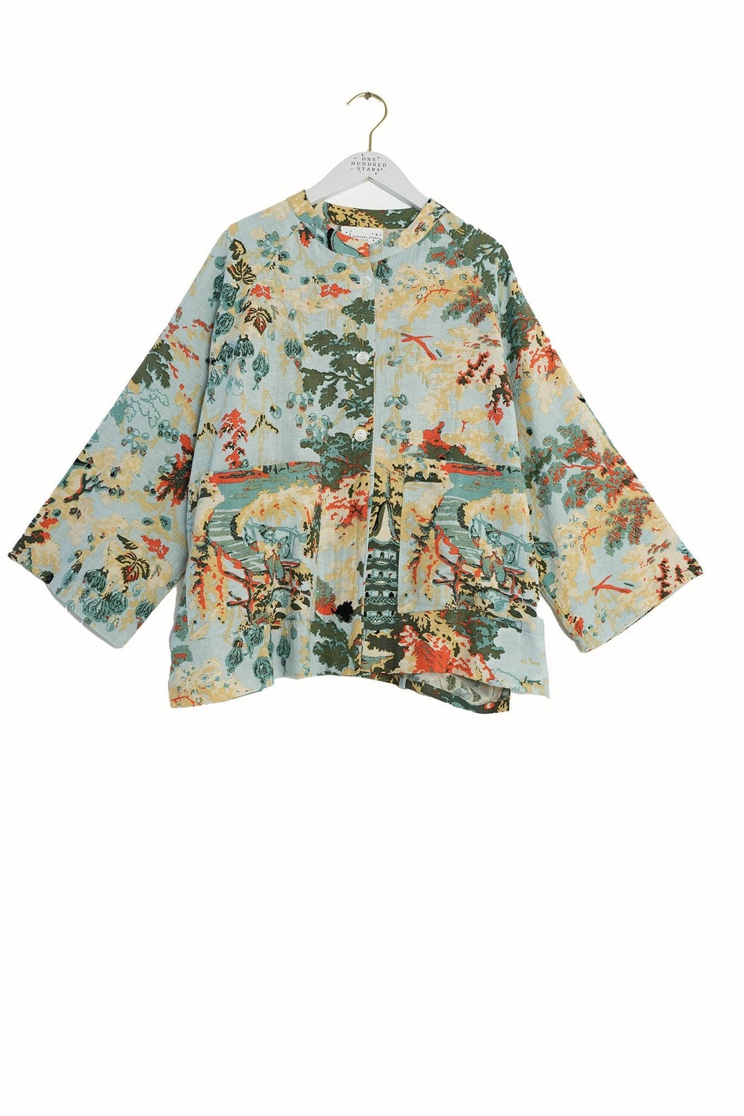 China Tree Aqua Summer Jacket