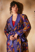 Climbing Peacock Royal Blue Gown