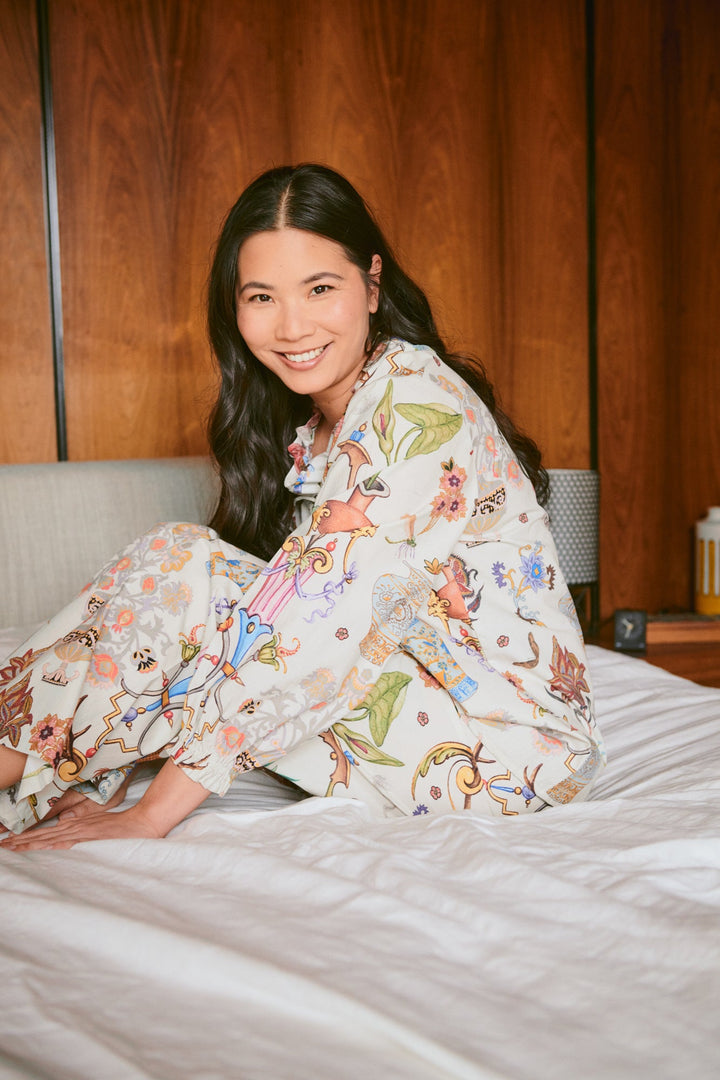Cornucopia Ivory Poplin Pyjama Set