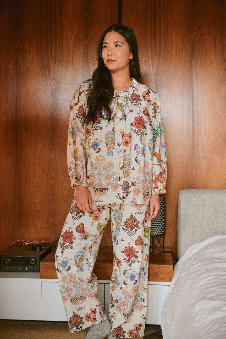 Cornucopia Ivory Poplin Pyjama Set