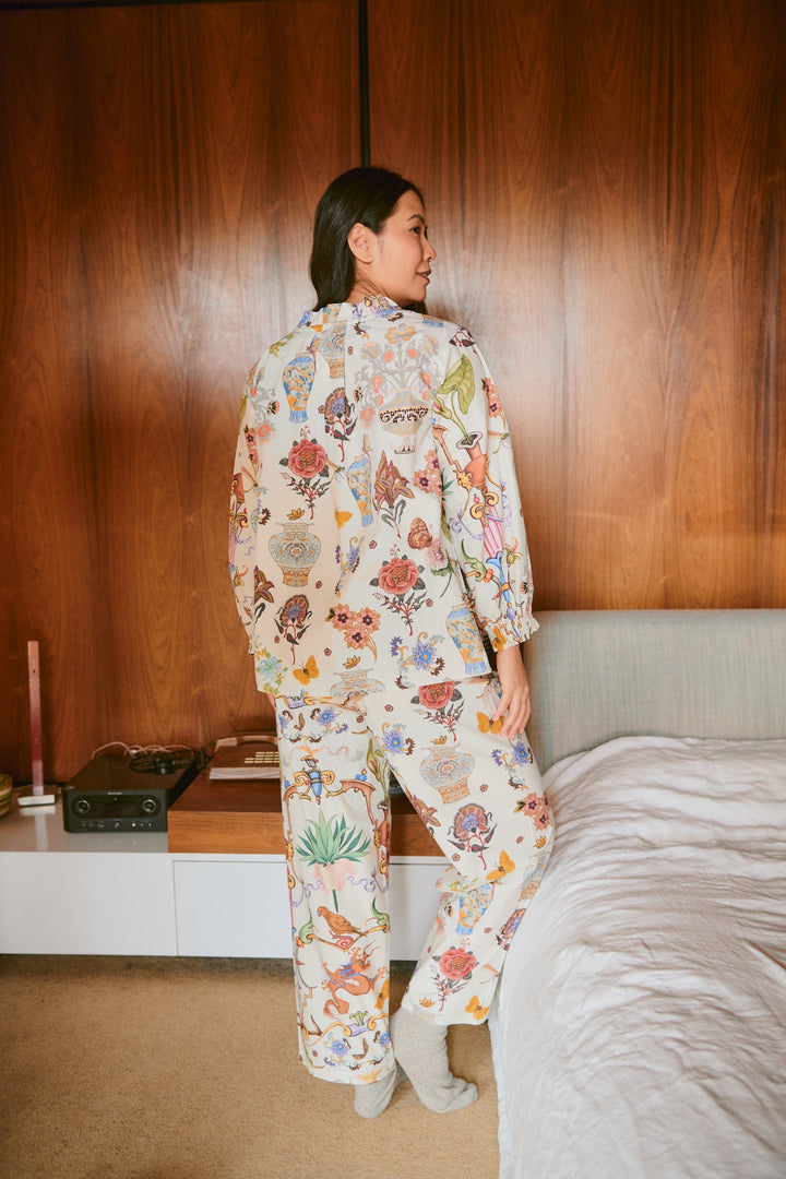 Cornucopia Ivory Poplin Pyjama Set