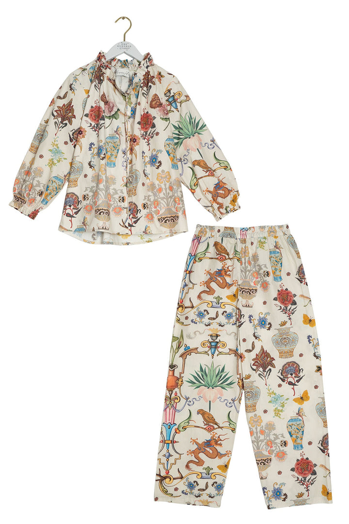 Cornucopia Ivory Poplin Pyjama Set