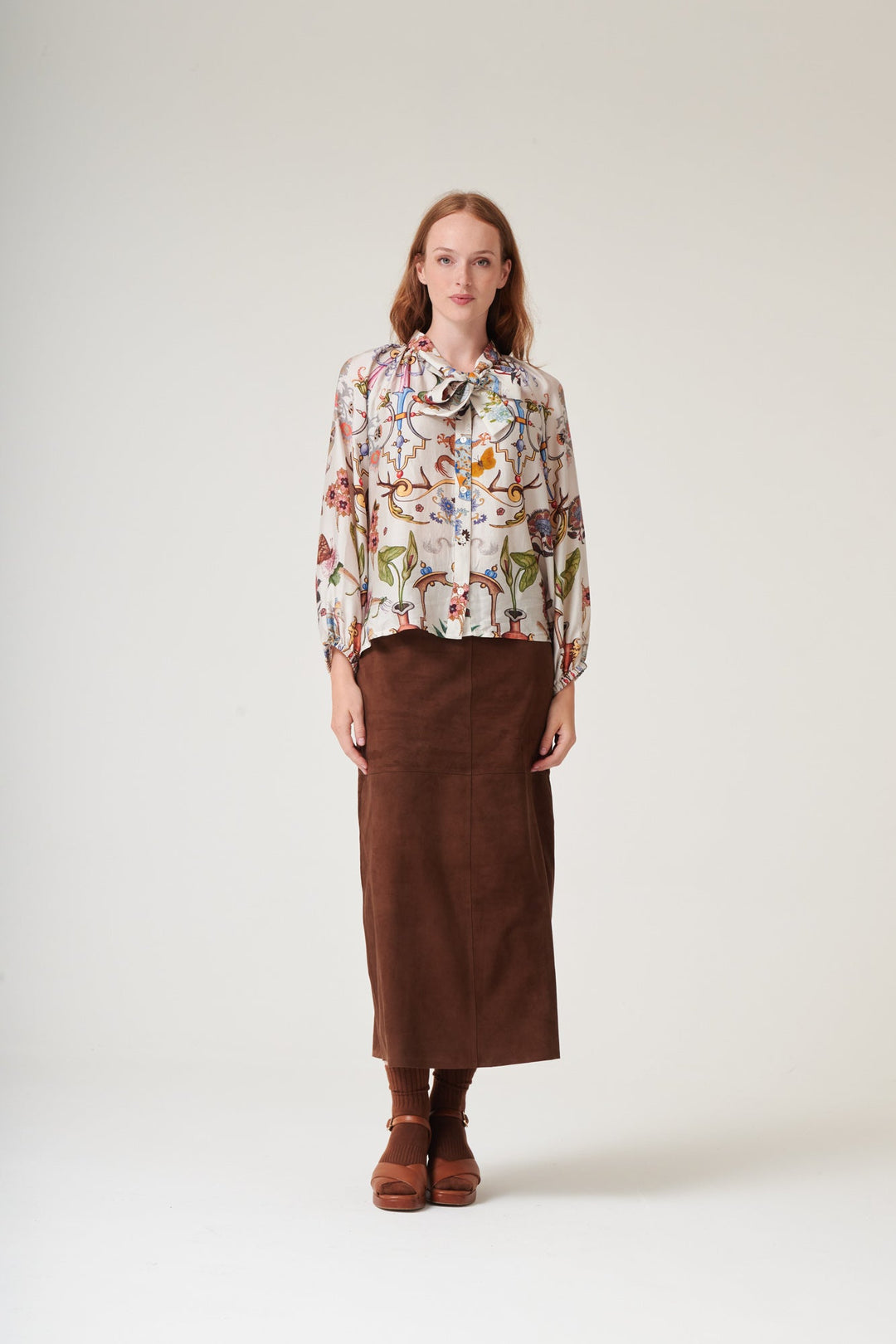 Cornucopia Ivory PussyBow Blouse