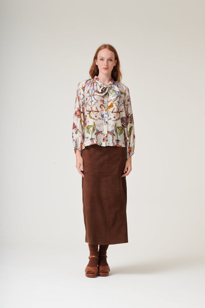 Cornucopia Ivory PussyBow Blouse